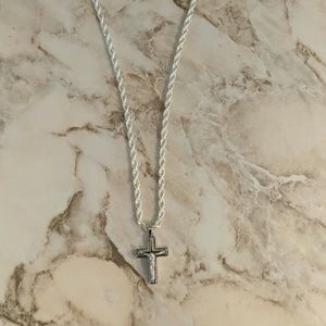 Sterling Silver Necklace with Jesus Crucifix